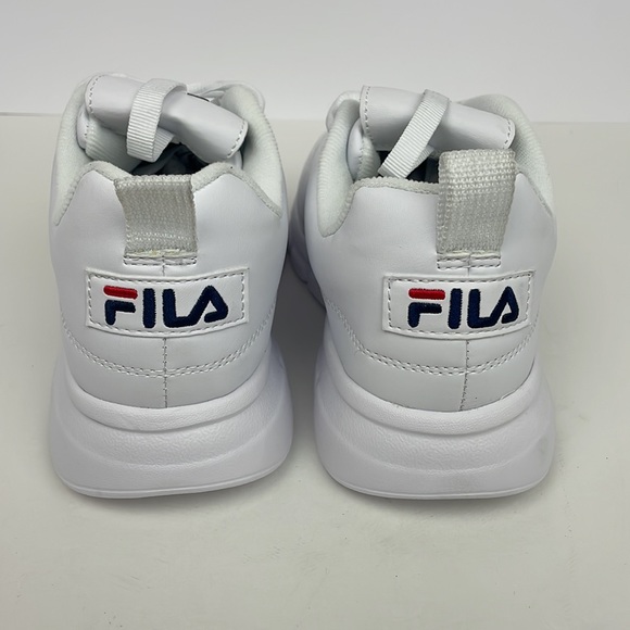 New Men’s White FILA Disruptor II Premium Sneakers Size 8.5 - Picture 5 of 10